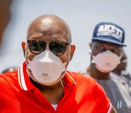 Akure Explosion: Governor Akeredolu inspects ongoing construction work of damaged Akure-Owo road