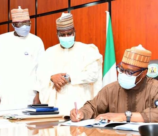 Governor Abubakar Sani Bello signs three bills into law