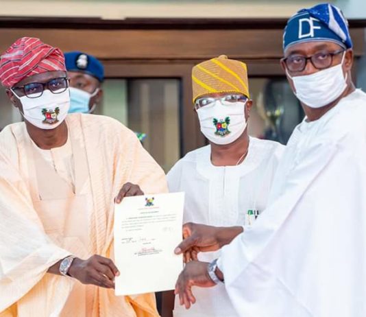 Sanwo-Olu Swears in Famuyiwa as Chairman of Agbado-Oke Odo LCDA, Pledges Continued Support to Grassroots