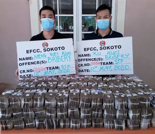 How Two Chinese Attempted To Bribe EFCC Staff With N50m