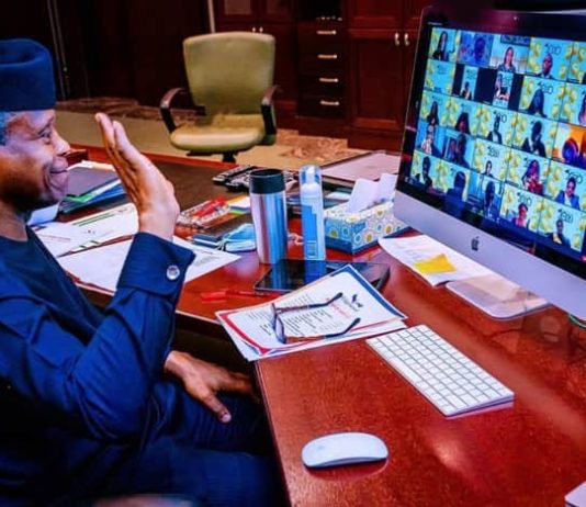 Osinbajo to young Nigerians: COVID-19 pandemic offers you opportunity to proffer solutions to problems now and coming years