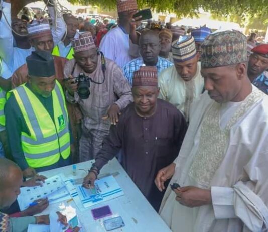 LG Election: Zulum casts vote amidst cheers in Mafa