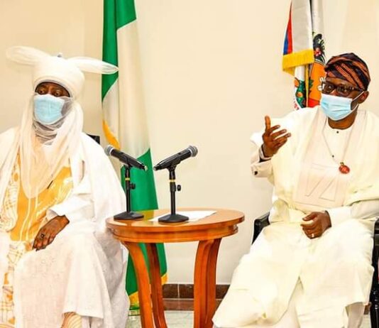 #EndSARS: Emir of Kano sympathises with Sanwo-Olu, Oba of Lagos over destruction