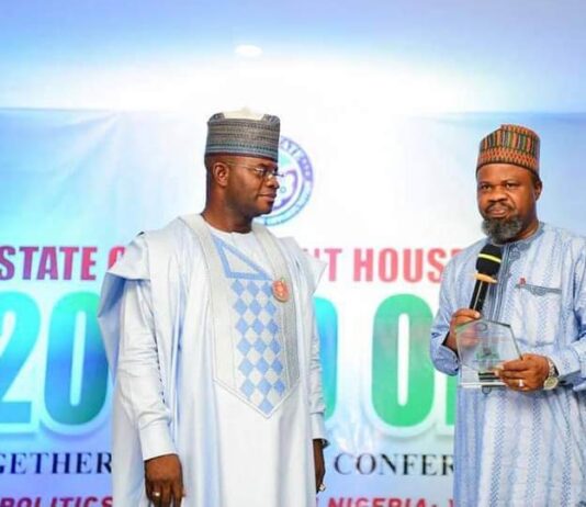 Gov Bello receives award for demystifying COVID-19 politics