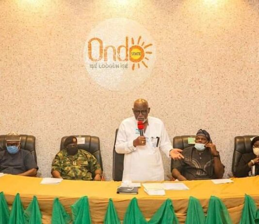Gov Akeredolu pledges more support for the widows of departed Officers of the Armed Forces