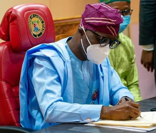 Sanwo-Olu signs N1.163 trillion 2021 appropriation bill into law