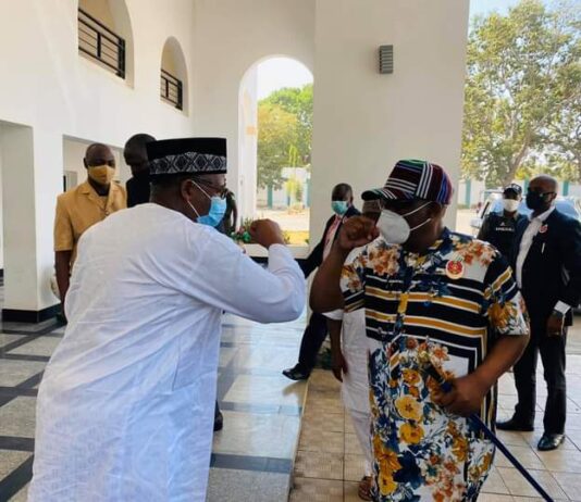Governor Wike pays New Year visit to Governor Bala