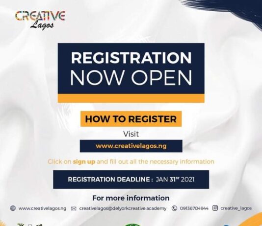 Registration for Creative Lagos now open