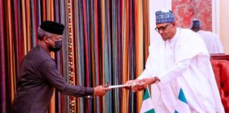 President Buhari gets Economic Sustainability Plan progress report from Osinbajo