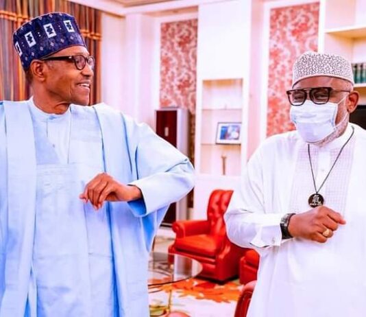 Insecurity: Gov Akeredolu briefs Buhari in Aso Rock