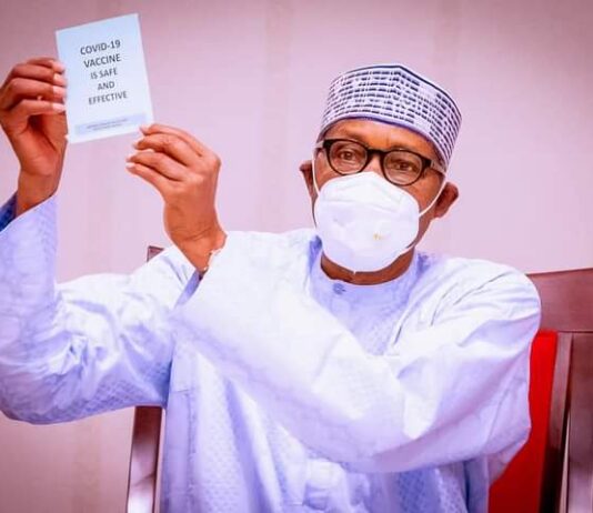COVID-19: President Buhari urges Nigerians to take vaccine after receiving jab on Live TV