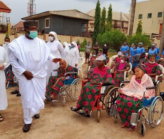 Gov. Ugwuanyi celebrates 57th birthday with the elderly
