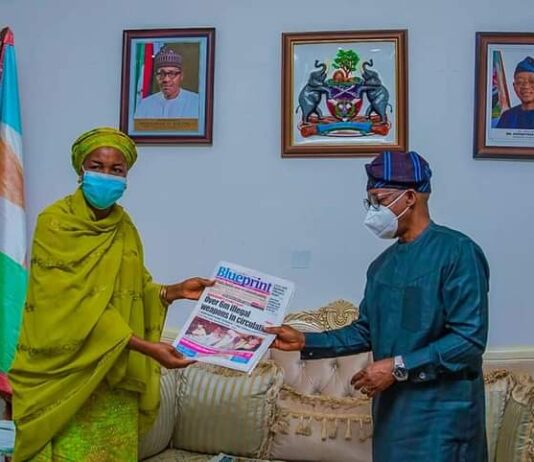 Oyetola is Blueprint Newspaper Governor of the Year