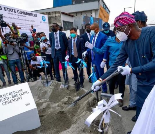 Sanwo-Olu kicks off construction of rail mass transit red line