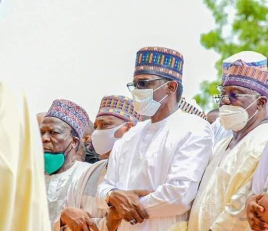 Gov. Buni attends funeral prayers for late COAS, others