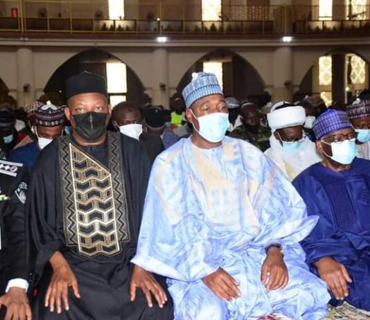 Zulum, Shettima, Kyari join VIPs for funeral of late COAS in Abuja