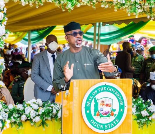 We’ll always consult our people on infrastructural projects – Gov. Abiodun