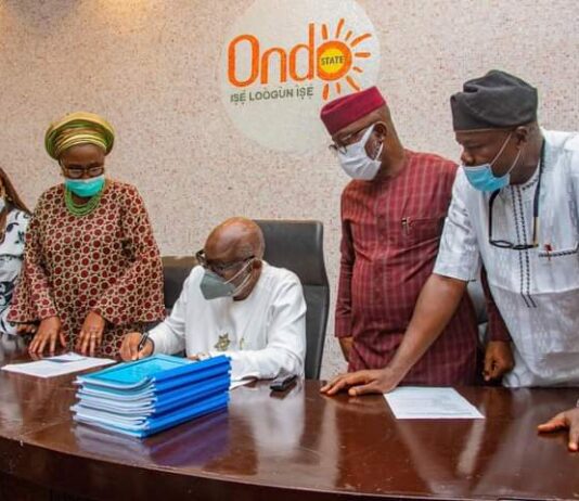 Gov Akeredolu signs Violence against Persons Bill into Law