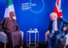 Terrorism: Let Judicial process run its course, President Buhari, PM Boris Johnson agree at Bilateral Meeting