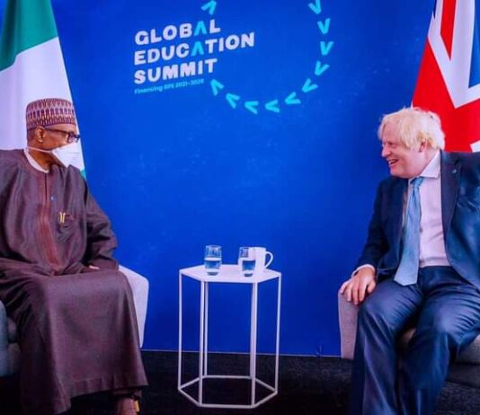 Terrorism: Let Judicial process run its course, President Buhari, PM Boris Johnson agree at Bilateral Meeting