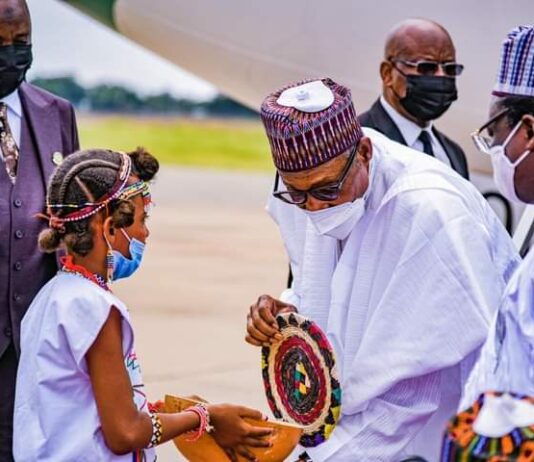 President Buhari Visits Yola Over Death Of Adamawa Illustrious Sons