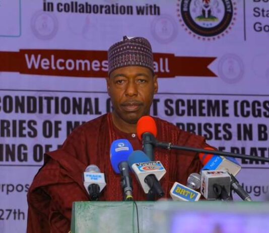 2,160 Benefit As Zulum Flags Off SMEDAN’S Conditional Grant Scheme