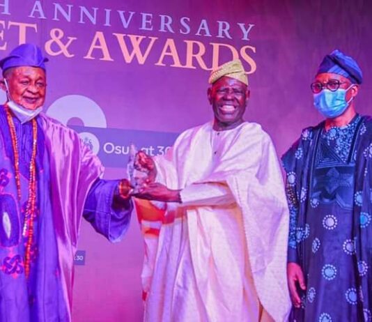 Osun at 30: Akeredolu, Akande, Oyinlola, Akala, Alaafin, Gbenga Daniel, Sunday Dare, others, grace anniversary awards