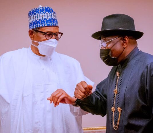 President Buhari hails Dr Goodluck Jonathan at 64