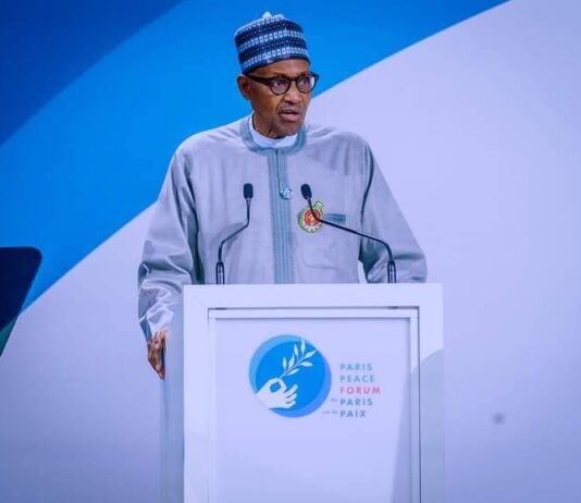At Paris Peace Forum, President Buhari calls for objective, total distribution of COVID-19 vaccines