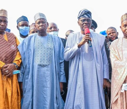 North-West Governors visit Ikoyi collapsed building site