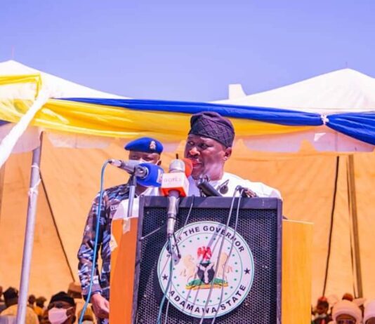 Governor Fintiri applauds Ganye Chiefdom for Turbaning Six Illustrious Sons