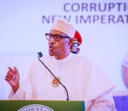 President Buhari vows to sanction corrupt public servants, honours three Nigerians for Integrity, exemplary conduct