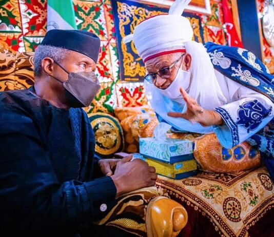 Nigeria needs unifiers, Osinbajo says at Bida Emirate turbaning ceremony