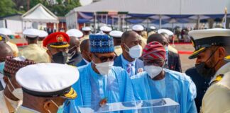 At Naval Dockyard, President Buhari commissions NNS Oji, another Made-in-Nigeria Vessel