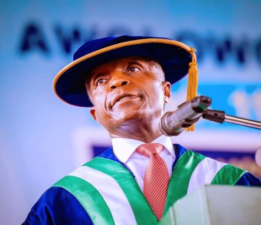 OAU at 60: Young Nigerians, graduates are charting Nigeria’s brighter future – Osinbajo