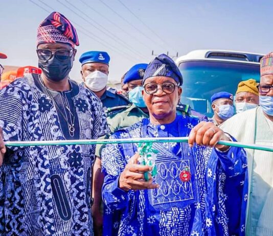Infrastructure: Oyetola inaugurates newly- reconstructed 13.15km Ada-Igbajo road after 33 years of neglect
