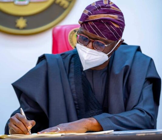 Sanwo-Olu signs 2022 appropriation bill of N1.758 trillion