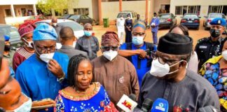 Governor Fayemi pays unscheduled visit to workers at secretariat complex