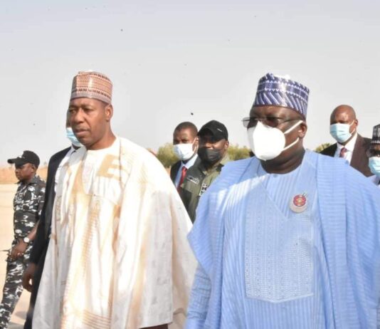 Zulum joins dignitaries at Azare for wedding of Education Minister’s daughter