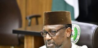 Governor Abubakar Sani Bello receives items for IDPs