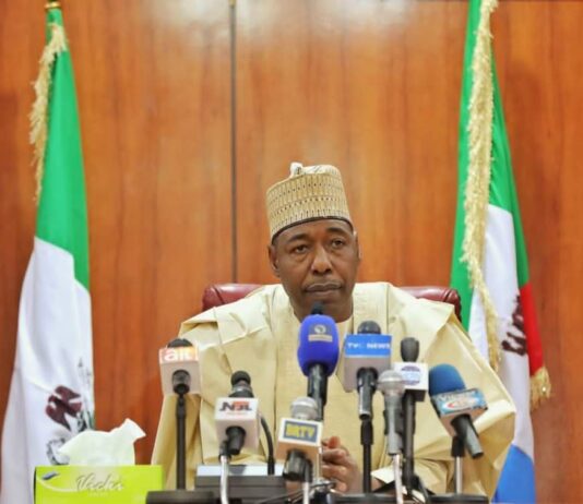 Borno: Zulum worried over rise of ISWAP terrorists