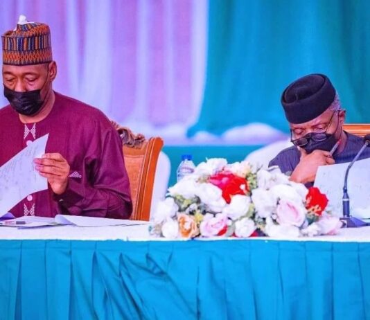 VP inaugurates Zulum, other Governors in Committee for Blue Economy