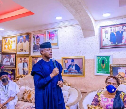 Late Oba Adetunji caring, straightforward leader – Osinbajo