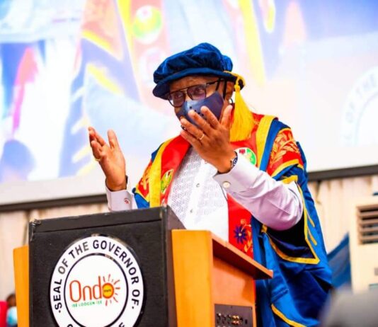 Rise to the challenges of 21st century, global pandemic, Gov Akeredolu charges universities