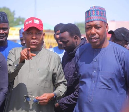 Two days in Gamboru: Zulum, Shettima share food, cash to 60,803 returnees