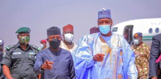 Maiduguri: Osinbajo opens Zulum’s 78 doctors’ apartments, 78 shops, school, road