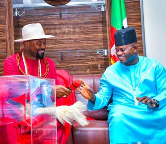 Governor Bello Plays Host to Olu of Warri, HRM Ogiame Atuwatse III in Lokoja