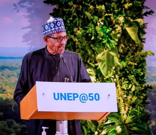 President Buhari lauds UNEP at 50, calls for broader actions to overcome environmental challenges