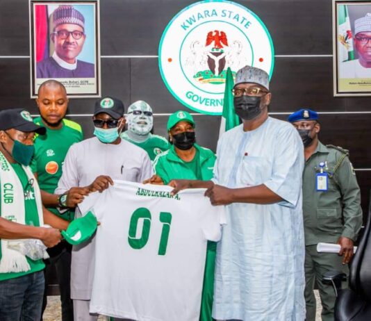 Kwara Gov pledges more assistance for Sports as Super Eagles Suporters’ Club is launched