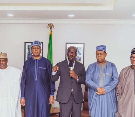 Zoning: Obaseki receives two PDP govs, Saraki, others in Benin